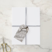 Sheet-Musiknoten - Tag für Geschenke Geschenkanhänger (Mit Garn)