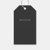Sheet-Musiknoten - Tag für Geschenke Geschenkanhänger (Rückseite)