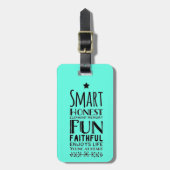 Sheffey Acronym Gepäckanhänger (Vorderseite vertikal)