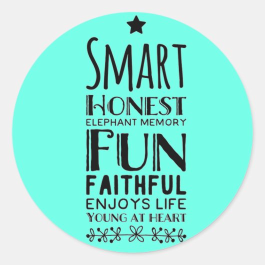 Sheffey Acronym Runder Aufkleber (Vorderseite)