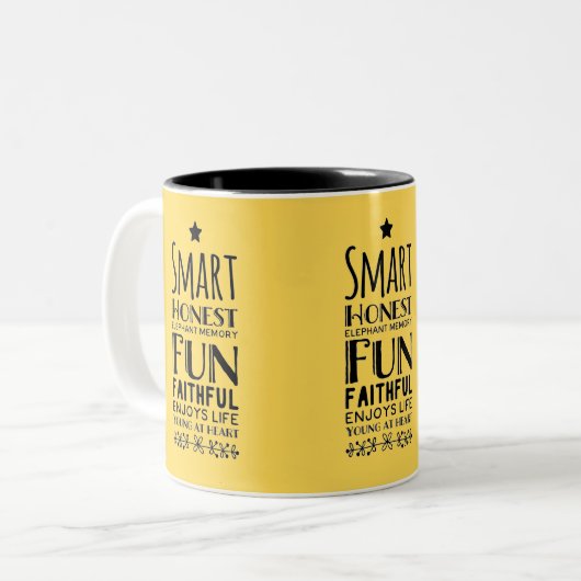 Sheffey Acronym Zweifarbige Tasse (Vorderseite Links)