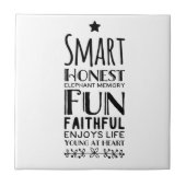 Sheffey Akronym mit einem Star Fliese (Vorderseite)