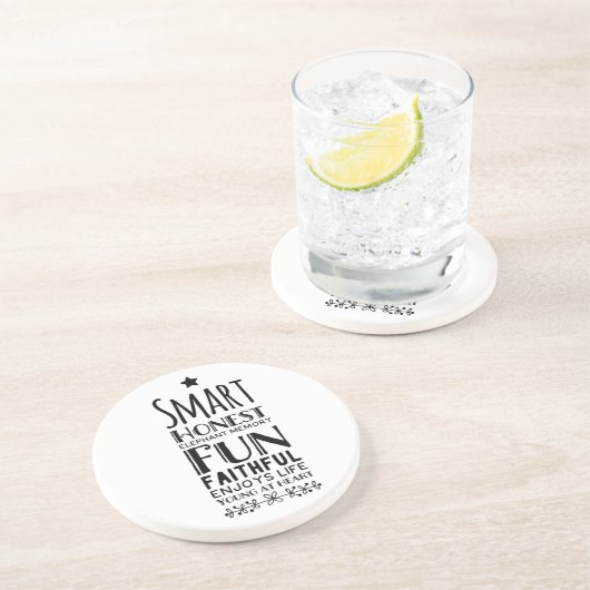 Sheffey Akronym mit einem Star Getränkeuntersetzer (Seite)