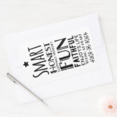 Sheffey Akronym mit einem Star Rechteckiger Aufkleber (Umschlag)