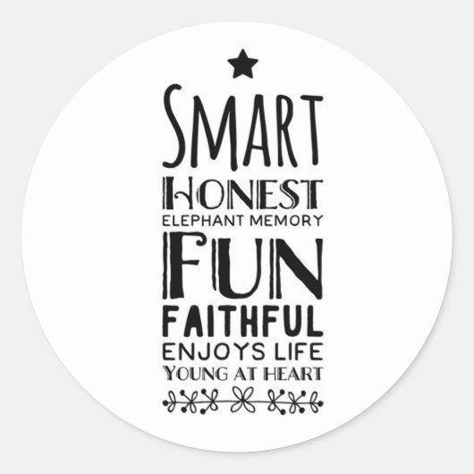 Sheffey Akronym mit einem Star Runder Aufkleber (Vorderseite)