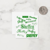 Sheffey Green Schriftartes - 9568 Mitteilungskarte (Vorderseite/Rückseite Beispiel)