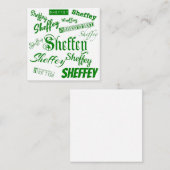 Sheffey Green Schriftartes - 9568 Mitteilungskarte (Vorne/Hinten)