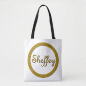 Sheffey Monogram in Gold Tasche (Vorderseite)