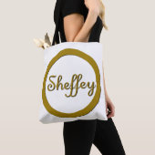 Sheffey Monogram in Gold Tasche (Von Nahem)