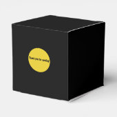 Sheffey Schriftartes - Black and Gold Monogram Geschenkschachtel (Rückseite)