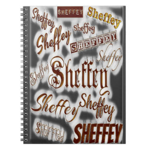 Sheffey Schriftartes Gray and Bronze - 9669 Notizblock