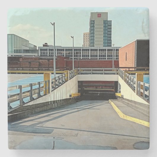 Sheffield Carpark Steinuntersetzer (Vorderseite)