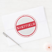 Sheffield City Pride Emblem – English Identity Runder Aufkleber (Umschlag)