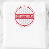 Sheffield City Pride Emblem – English Identity Runder Aufkleber (Tasche)
