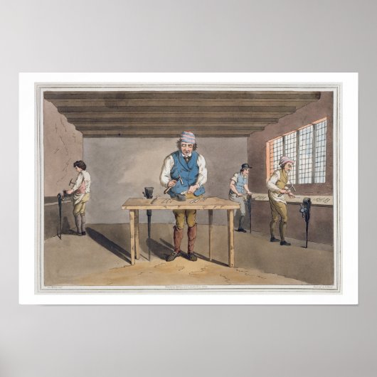 Sheffield Cutler von `Costume of Yorkshire' engr Poster (Vorne)