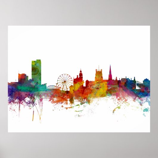Sheffield England Skyline Poster (Vorne)