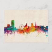 Sheffield England Skyline Postkarte (Vorderseite)