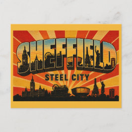 Sheffield England Steel City Industrielles Erbe Postkarte