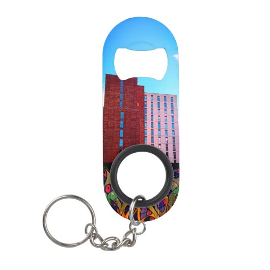 Sheffield Gebäude Mini Flaschenöffner (Vorderseite)
