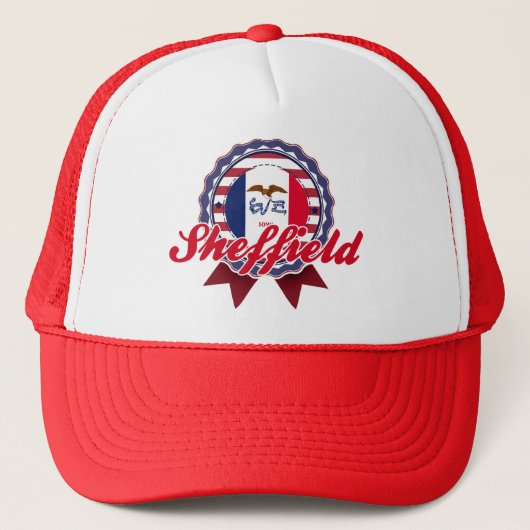 Sheffield, IA Truckerkappe (Vorderseite)