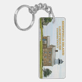 Sheffield-Insel-Leuchtturm, Connecticut Schlüsselanhänger (Vorderseite links)