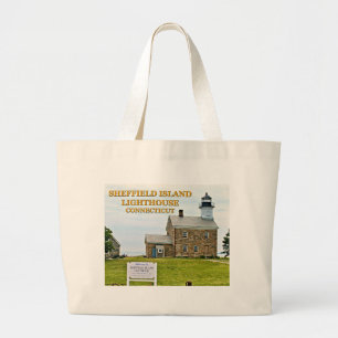 Sheffield Island Lighthouse, Connecticut Jumbo Stoffbeutel