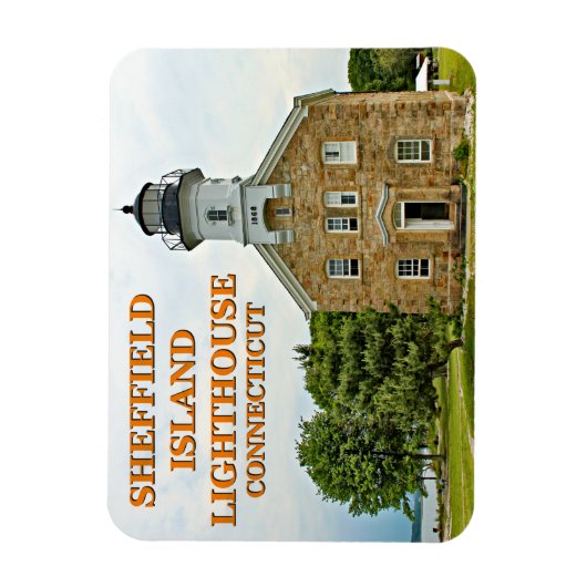 Sheffield Island Lighthouse, Connecticut Magnet (Vertikal)