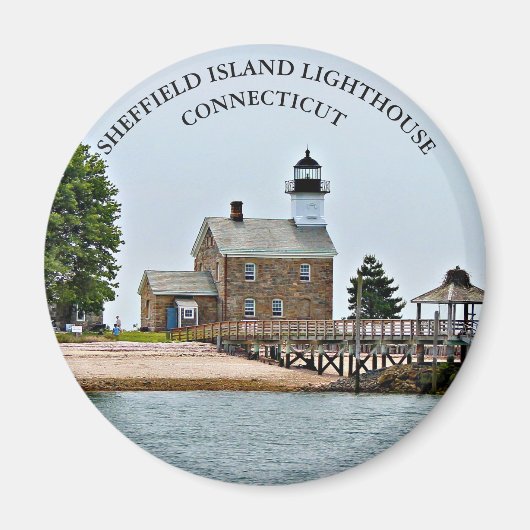 Sheffield Island Lighthouse, Connecticut Magnet (Vorne)