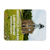 Sheffield Island Lighthouse, Connecticut Magnet (Horizontal)