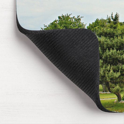 Sheffield Island Lighthouse, Connecticut Mousepad (Ecke)