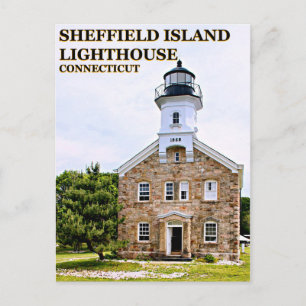 Sheffield Island Lighthouse, Connecticut Postkarte