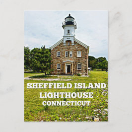 Sheffield Island Lighthouse, Connecticut Postkarte