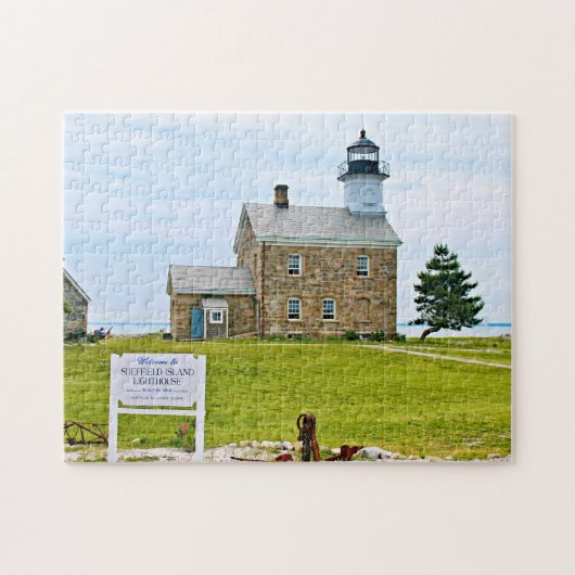 Sheffield Island Lighthouse, Connecticut Puzzle (Horizontal)