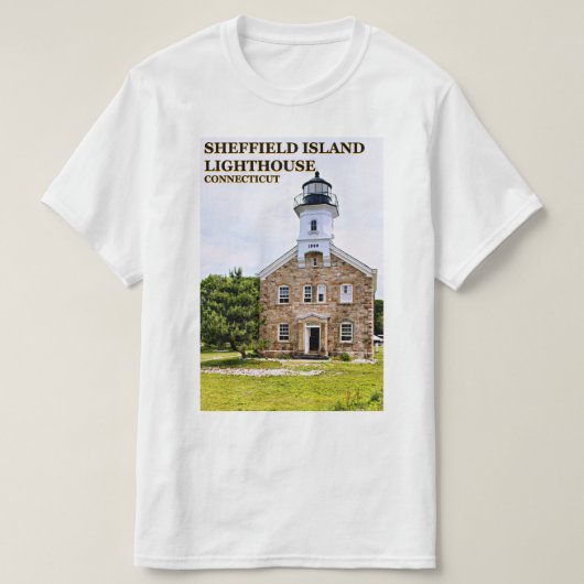 Sheffield Island Lighthouse, Connecticut T - Shirt (Design vorne)