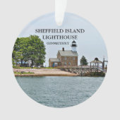 Sheffield Island Lighthouse, CT Ornament (Vorderseite)