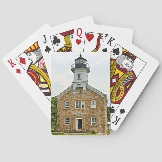 Sheffield Island Lighthouse, CT Playing Cards Spielkarten (Rückseite)
