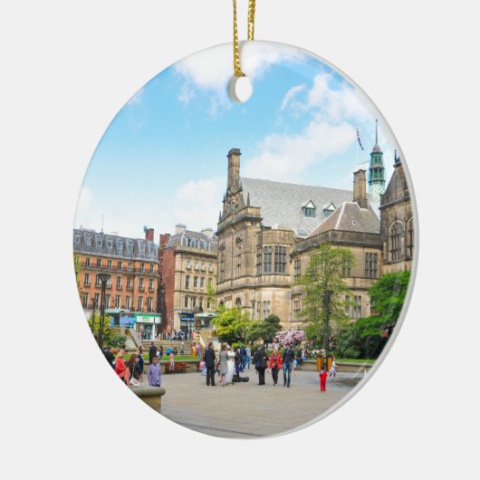 Sheffield Keramik Ornament (Links)