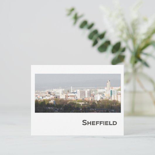 Sheffield Landscape Postkarte (Stehend Vorderseite)