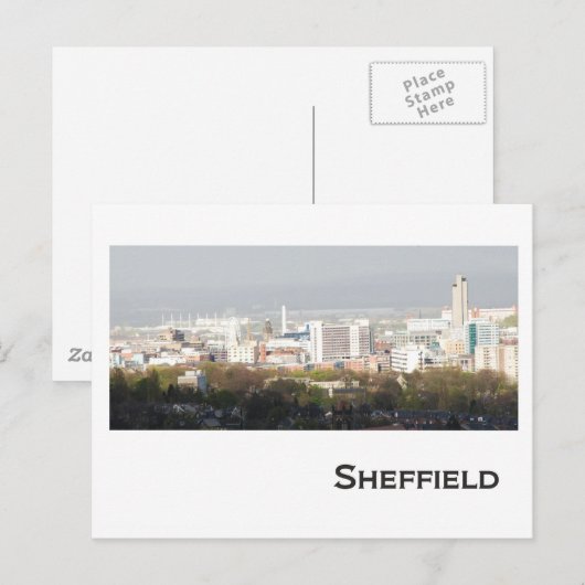 Sheffield Landscape Postkarte (Vorne/Hinten)