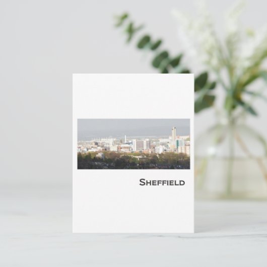 Sheffield Landscape Postkarte (Stehend Vorderseite)