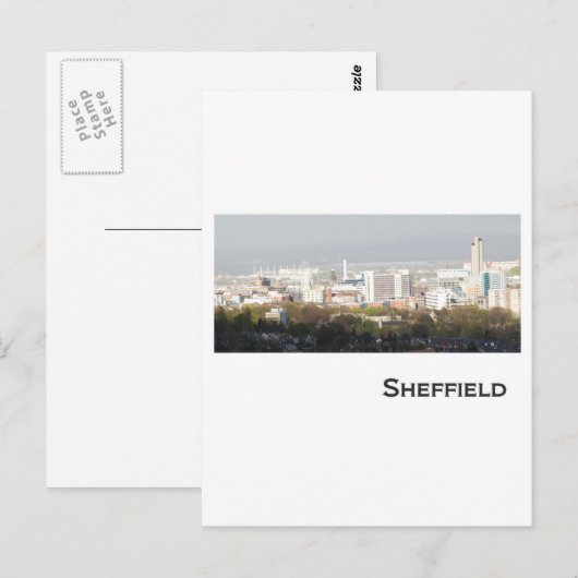 Sheffield Landscape Postkarte (Vorne/Hinten)