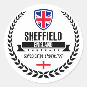 Sheffield Runder Aufkleber