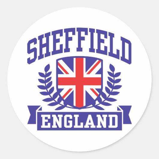 Sheffield Runder Aufkleber (Vorderseite)