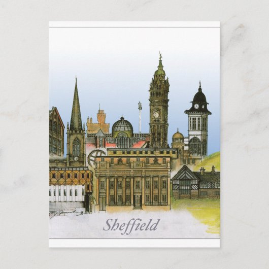 Sheffield - Südjorkshire, tony fernandes Postkarte (Vorderseite)