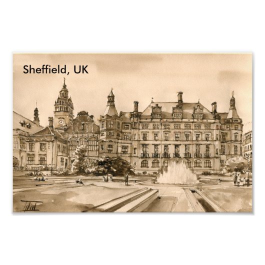 Sheffield, UK Fotodruck (Vorne)