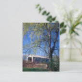 Sheffield Upper Covered Bridge Berkshires MA Postkarte (Stehend Vorderseite)