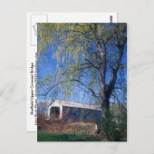 Sheffield Upper Covered Bridge Berkshires MA Postkarte (Vorne/Hinten)