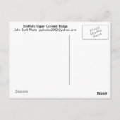 Sheffield Upper Covered Bridge Berkshires MA Postkarte (Rückseite)