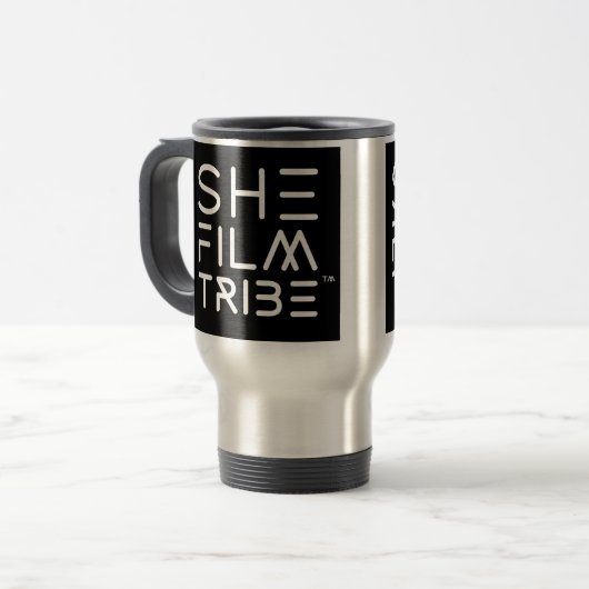 SheFilmTribe Travel Mug Reisebecher (Vorderseite Links)