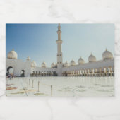 Sheik Zayed Grand Mosque ,Abu Dhabi Lebensmitteletikett (Einzelnes Label)